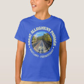 Große Allegheny Passage (Fahrrad c) T-Shirt (Vorderseite)