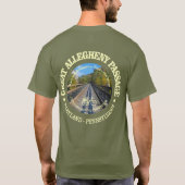 Große Allegheny Passage (Fahrrad c) T-Shirt (Rückseite)