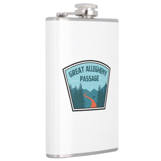 Große Allegheny-Passage Flachmann (Rechts)