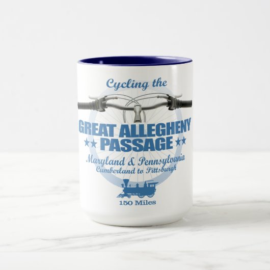 Große Allegheny Passage (H2) Tasse (Zentrum)