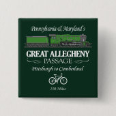 Große Allegheny Passage (RT2) Button (Vorderseite)