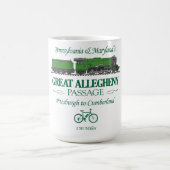 Große Allegheny Passage (RT2) Kaffeetasse (Mittel)