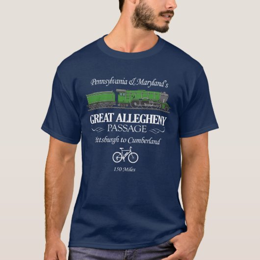 Große Allegheny Passage (RT2) T-Shirt (Vorderseite)