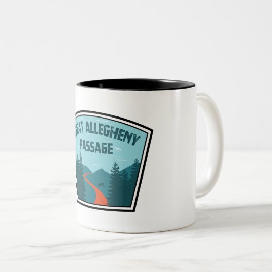 Große Allegheny-Passage Zweifarbige Tasse (VorderseiteRechts)