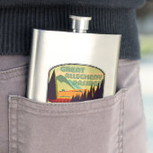 Große Allegheny-Passfarben Flachmann (Beispiel)