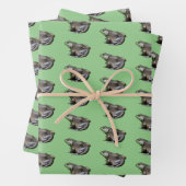 Große alte Bullfrogtierart Geschenkpapier Set (Beispiel)