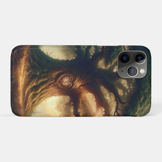 Große alte Eichenbaum verzauberte Rustikalwaldhoch Case-Mate iPhone Hülle (Rückseite (Horizontal))