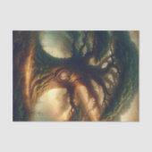 Große alte Eichenbaum verzauberte Rustikalwaldhoch Seidenpapier (Vorderseite)