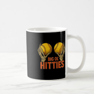 Große alte Hitties Lustige Skeletthände halten Sof Kaffeetasse