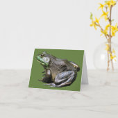 Große alte Ochsenfrosch-Natur-Notiz Karte (Gelbe Blume)