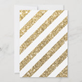 GROSSE ALTERSZAHL INVITE Moderner 16-Glitzer Einladung (Rückseite)