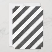 GROSSE ALTERSZAHL INVITE Moderner 40 Glitzer Einladung (Rückseite)