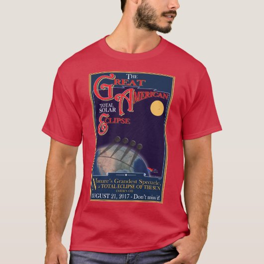 Große amerikanische Eklipse 2017 T-Shirt (Vorderseite)