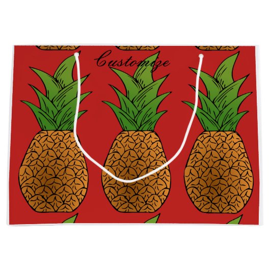 große Ananas Thunder_Cove Geschenktüte (Vorderseite)