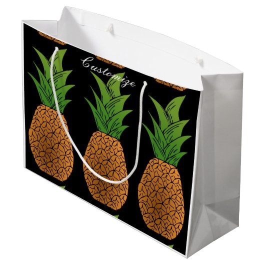 große Ananas Thunder_Cove Geschenktüte (Rückseite Schrägansicht)