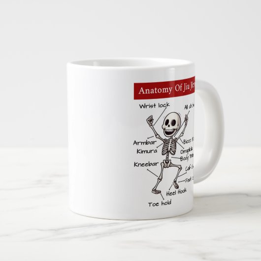Große Anatomie von Jiu Jitsu Einsendungen Funny Jumbo-Tasse (Vorderseite Rechts)