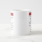 Große Anatomie von Jiu Jitsu Einsendungen Funny Jumbo-Tasse (Vorderseite)