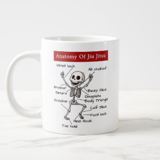 Große Anatomie von Jiu Jitsu Einsendungen Funny Jumbo-Tasse