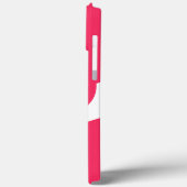 Große Anfangsphase | Moderne Typografie | Rosa Case-Mate iPhone Hülle (Rückseite / Links)