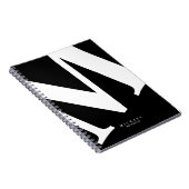 Große Anfangsphase | Moderne Typografie | Schwarz Notizblock (Rechte Seite)