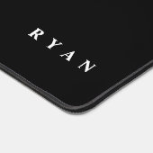 Große Anfangsphase | Moderne Typografie | Schwarz Schreibtischunterlage (Ecke)