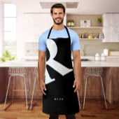 Große Anfangsphase | Moderne Typografie | Schwarz Schürze