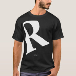 Große Anfangsphase | Moderne Typografie | Schwarz T-Shirt