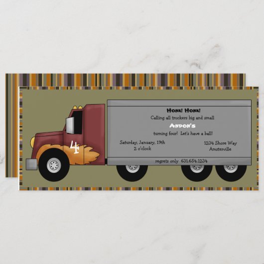 Große Anlage-Einladung Einladung (Vorne/Hinten)