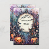 Große Ansammlung: maßgeschneiderte Halloween-Einla Einladung (Vorne/Hinten)