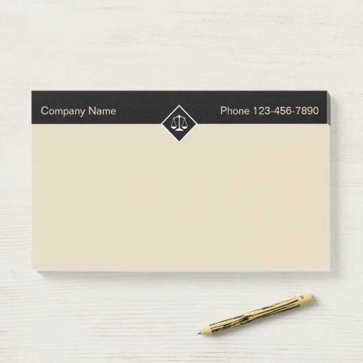 Große Anwaltskanzlei Post-it Klebezettel (Auf Schreibtisch)