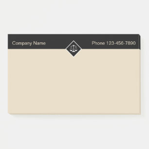 Große Anwaltskanzlei Post-it Klebezettel