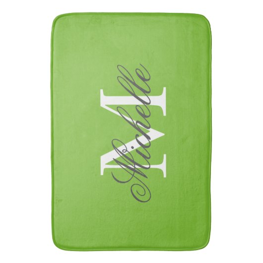 Große apfelgrüne Badmatte mit schickem Badematte (Vorderseite Vertikal)