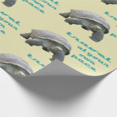 Große Aqua Realistic Tortoise Reisen Sie Ihr eigen Geschenkpapier (Ecke)