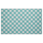 Große Aquamarine Gingham Karo Muster Geometrie Stoff (Fat Quarter (45,7 x 55,9 cm))