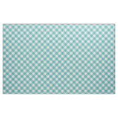Große Aquamarine Gingham Karo Muster Geometrie Stoff (Yard (91,4 cm))