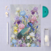Große Aquarell-Iris Kran Möbel-Decoupage Seidenpapier (Handwerk)