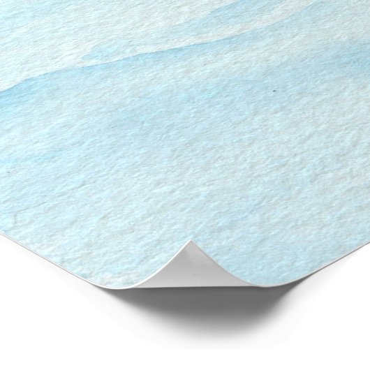 Grosse Aquarellbahn Poster (Ecke)