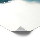 Grosse Aquarellbilder Farbenfrohe Koi Fischkunst Poster (Ecke)