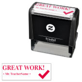 "GROSSE ARBEIT!" Instructor Rubber Briefmarke Permastempel (Beispiel)