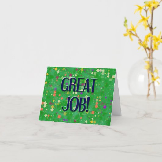 GROSSE ARBEIT KARTE (Gelbe Blume)