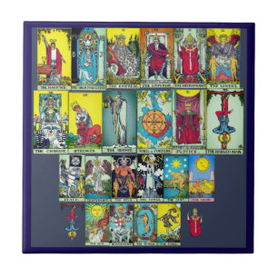 Große Arkana Tarotkarten Keramikfliese