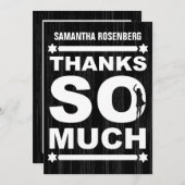 Große Art Schläger Mitzvah danken Ihnen, im Dankeskarte (Vorne/Hinten)