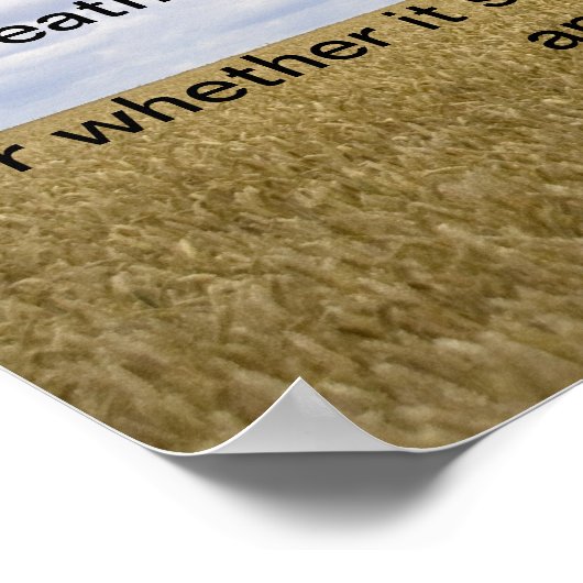 Größe auf der Erde Poster (Ecke)