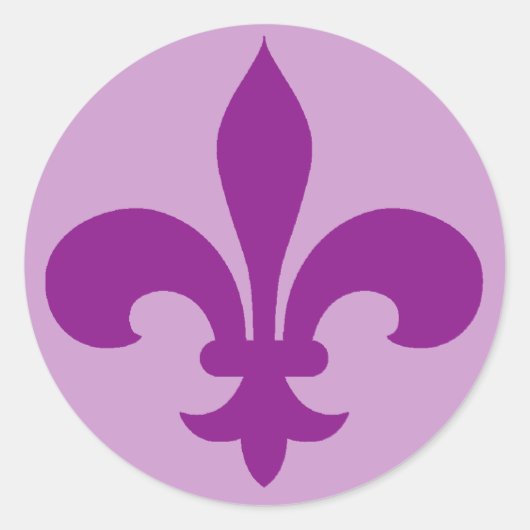 Große Aufkleber für Lila oder violette Lilien (Vorderseite)