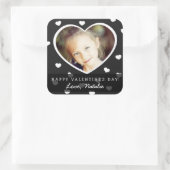 Große Aufkleber für Personalisiertes Valentine-Fot (Tasche)