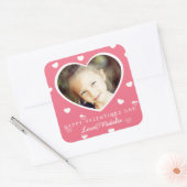 Große Aufkleber für Personalisiertes Valentine-Fot (Umschlag)