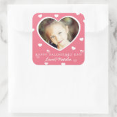 Große Aufkleber für Personalisiertes Valentine-Fot (Tasche)