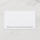 Große Augen-Hexe mit Falken und Drache Visitenkarte (Rückseite)