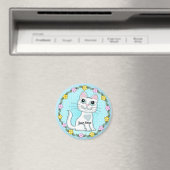 Große Augen Kätzchen Katze Magnet (In Situ (Geschirrspüler))