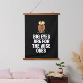 Große Augen sind für weise Wandteppich Mit Holzrahmen (Schlafzimmer)